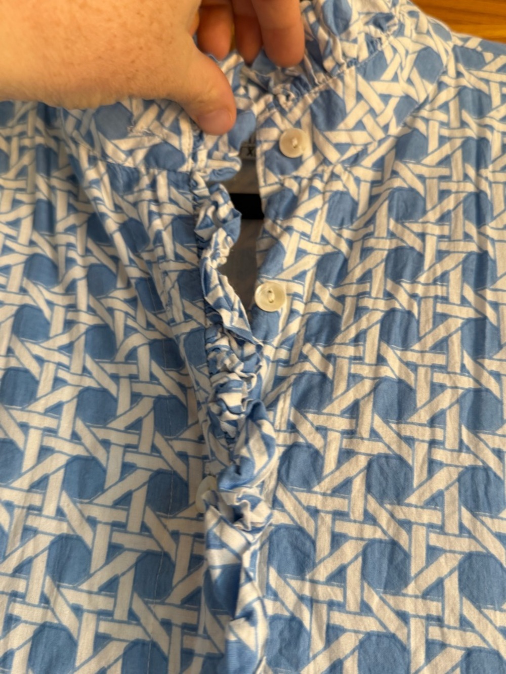 Blue Printed Miss Madigan Dress - Picture 5 of 6